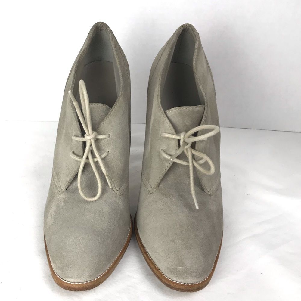 Balenciaga Suede Stacked Heeled Lace Up Booties 38.5 EUR - Picture 2 of 9